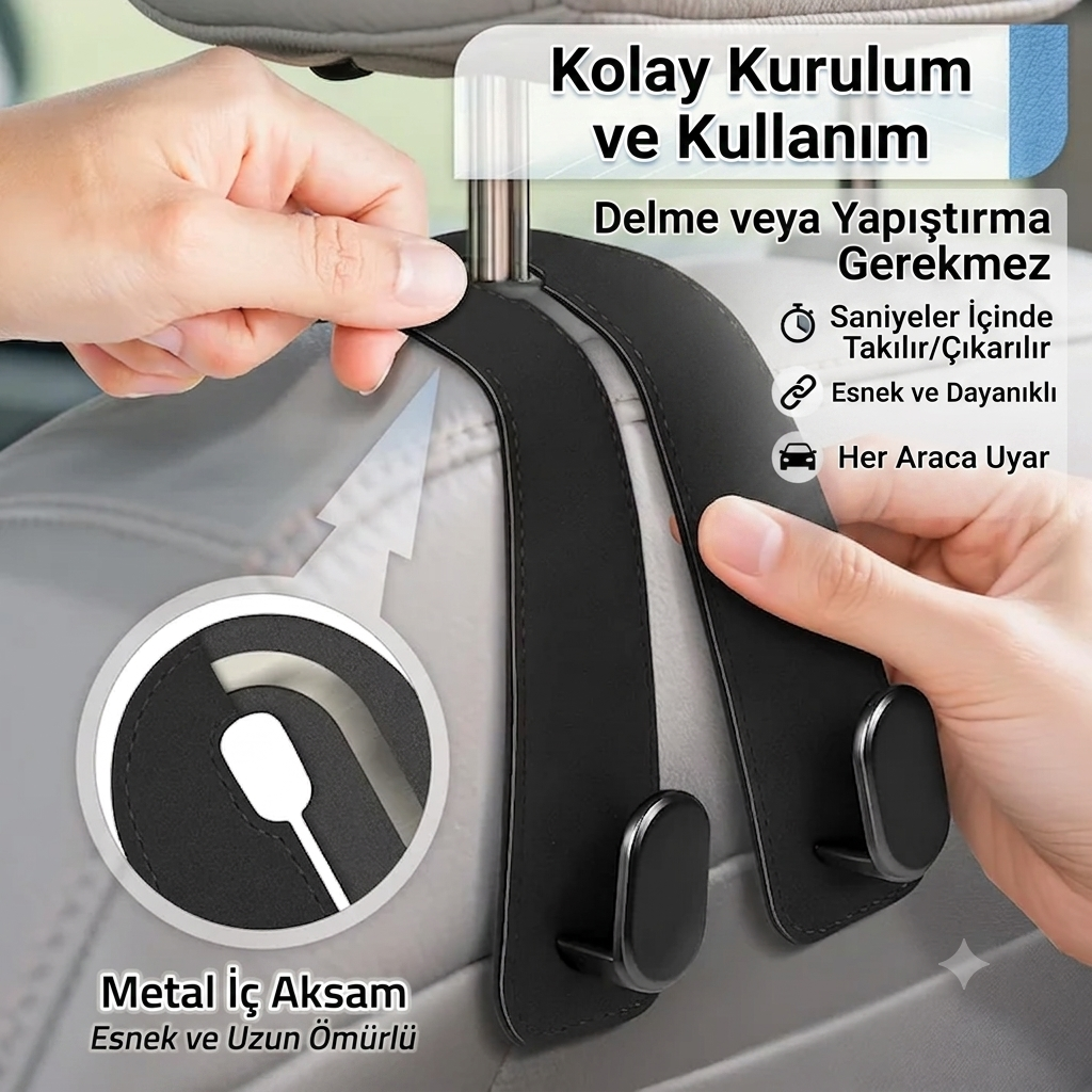 OtoKlips™ Premium Araç İçi Askı